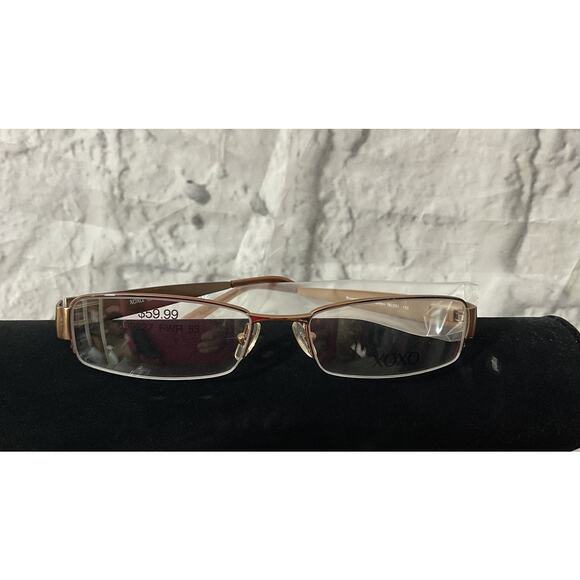 XOXO Catwalk EyeGlass Frames Rectangular Gold Wire Rims - Picture 3 of 8